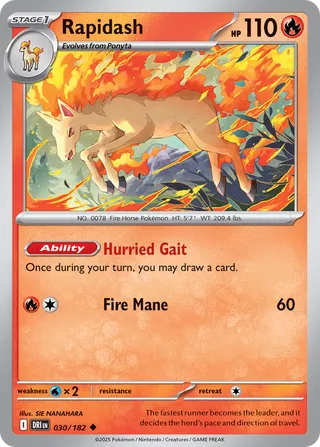 Rapidash, Destined Rivals 030/182