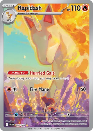Rapidash, Destined Rivals 189/182