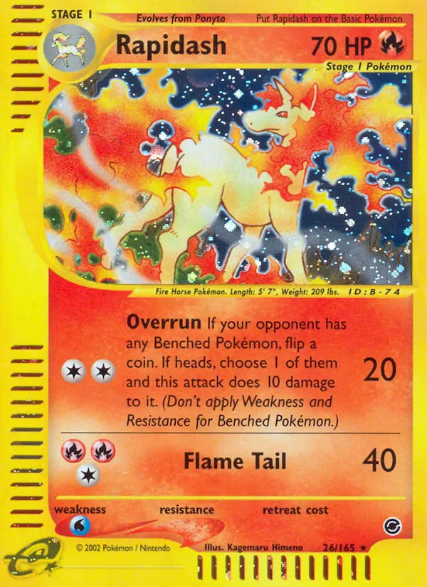 Rapidash, Expedition Base Set 026/165