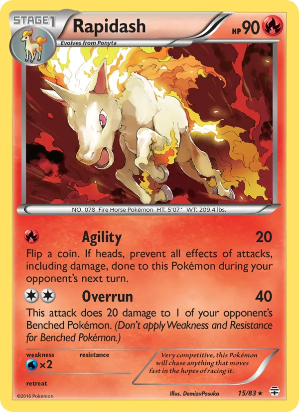 Rapidash, Generations 015/083