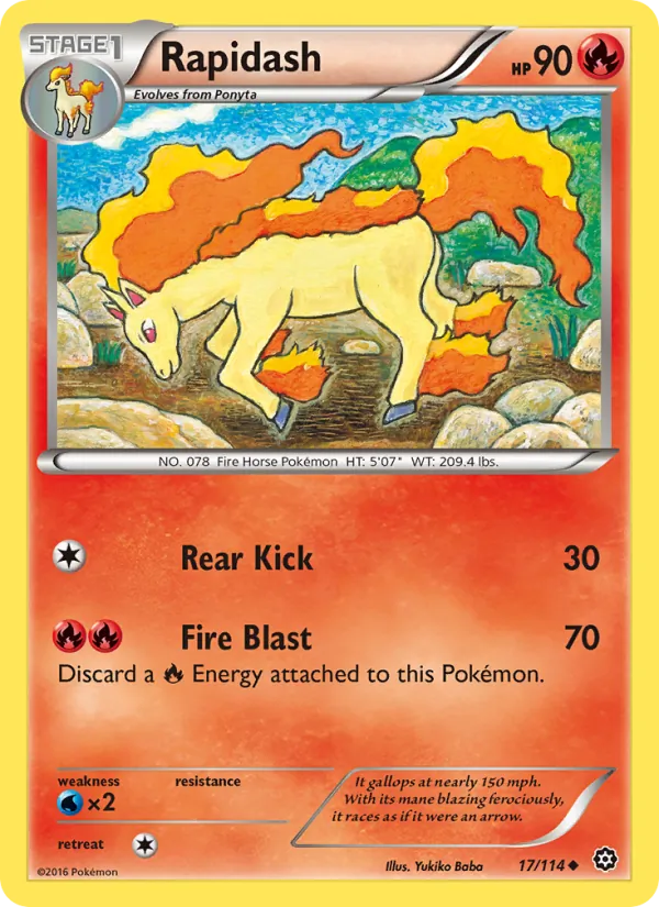 Rapidash, Steam Siege 017/114