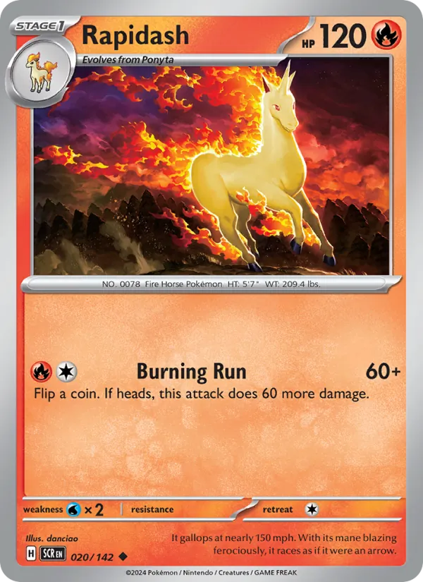 Rapidash, Stellar Crown 020/142