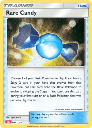 Rare Candy, Pokémon TCG Classic (Charizard) 024/034