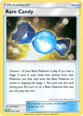 Rare Candy, Pokémon TCG Classic (Venusaur) 025/034
