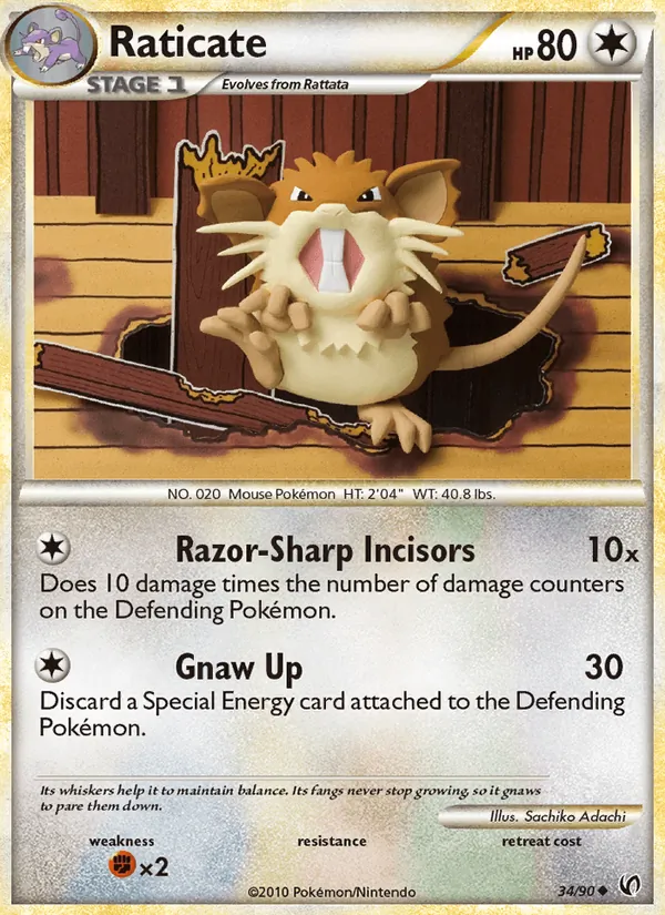 Raticate, Undaunted 034/090