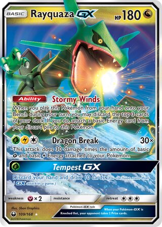 Rayquaza-GX, WC Deck 2018 (Dragones y Sombras) 109/168