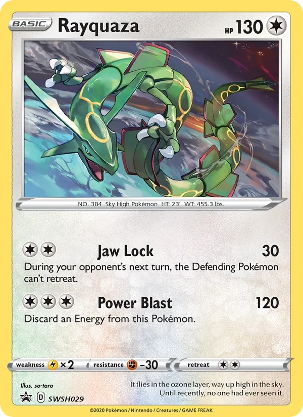 Rayquaza, SWSH Black Star Promos SWSH029/307