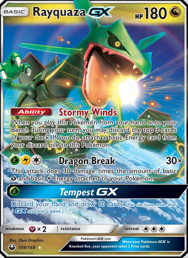 Rayquaza GX, Celestial Storm 109/168