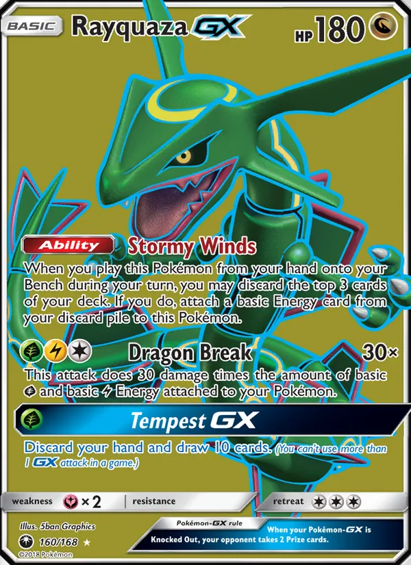 Rayquaza GX, Celestial Storm 160/168