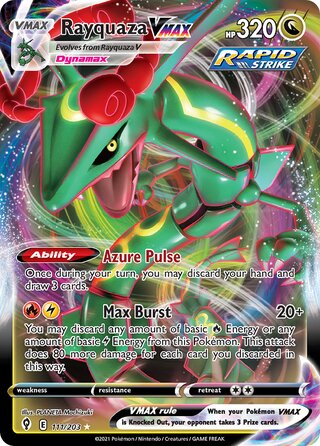 Rayquaza VMAX, Play! Pokémon Prize Pack Series One 111/203