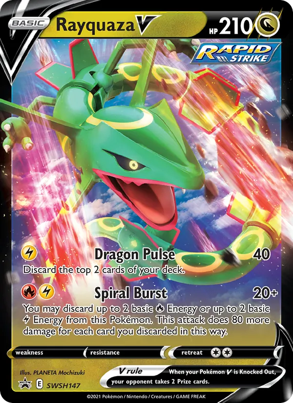 Rayquaza V, SWSH Black Star Promos SWSH147/307
