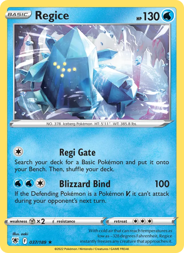 Regice, Astral Radiance 037/189
