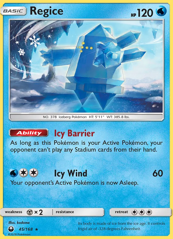 Regice, Celestial Storm 045/168