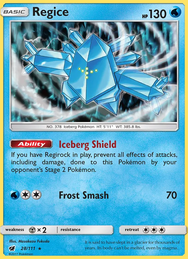 Regice, Crimson Invasion 028/111