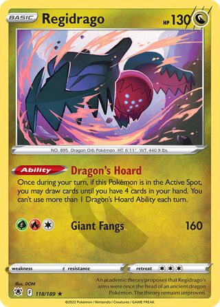 Regidrago, Play! Pokémon Prize Pack Series Three 118/189
