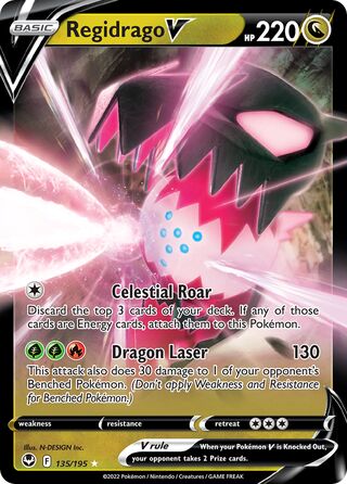 Regidrago V, Play! Pokémon Prize Pack Series Four 135/195