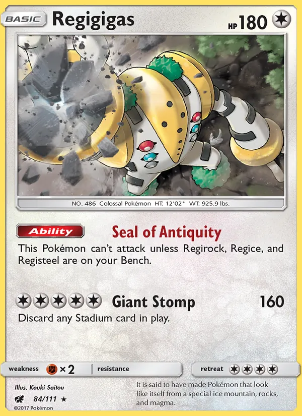 Regigigas, Crimson Invasion 084/111