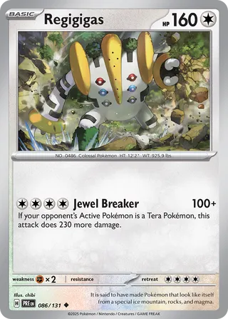 Regigigas, Prismatic Evolutions 086/131