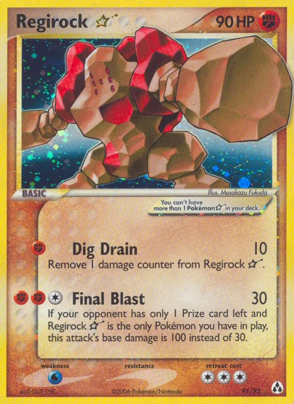 Regirock ☆, Legend Maker 091/092