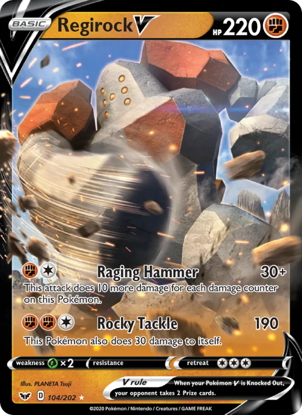 Regirock V, Sword & Shield 104/202