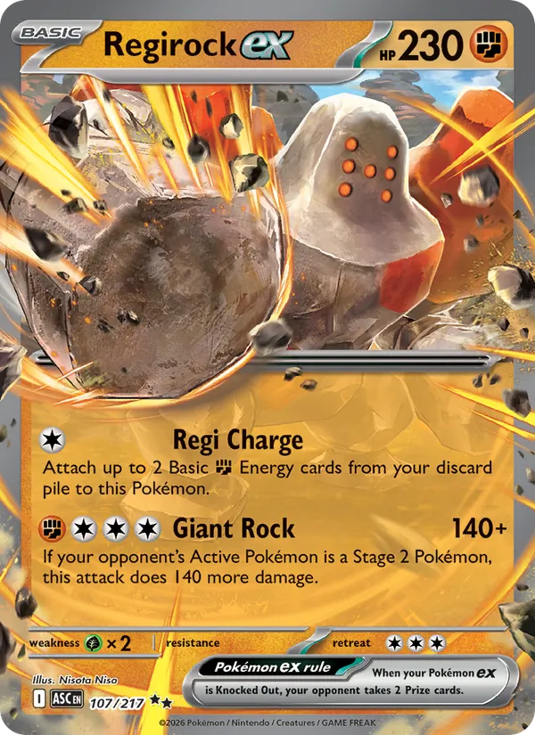Regirock EX, Ascended Heroes 107/217