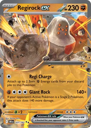 Regirock EX, Destined Rivals 101/182