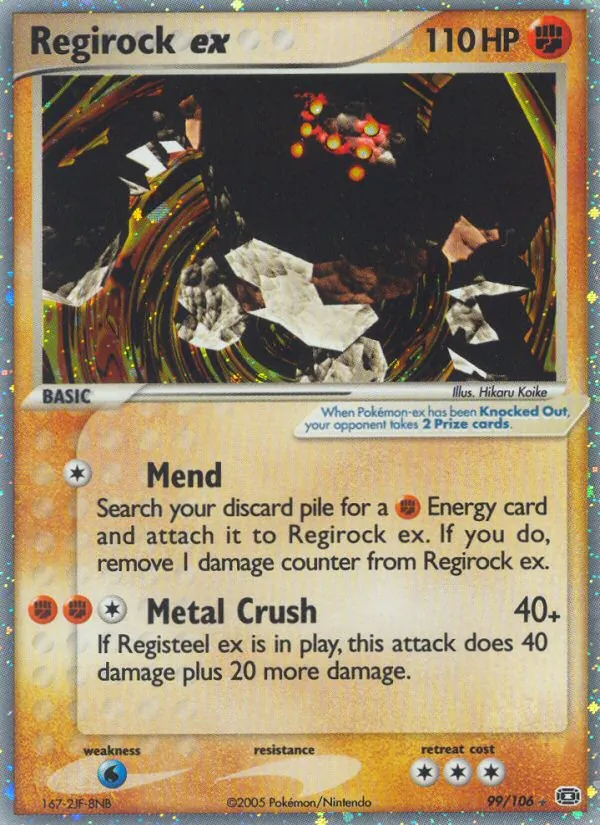 Regirock EX, Emerald 099/106