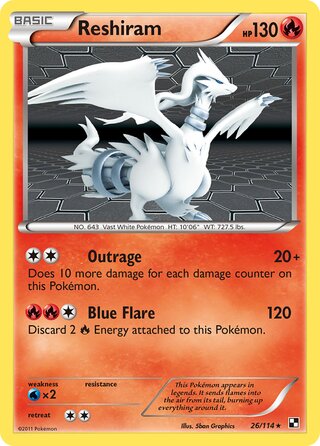 Reshiram, WC Deck 2011 (Twinboar) 026/114