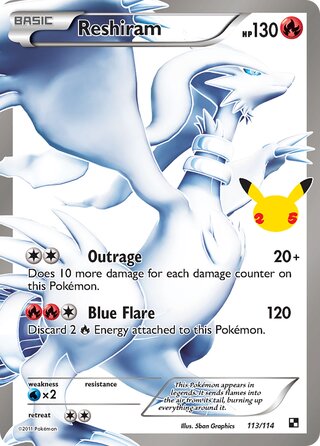 Reshiram, Celebrations 113/114