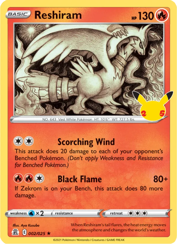 Reshiram, Celebrations 002/025