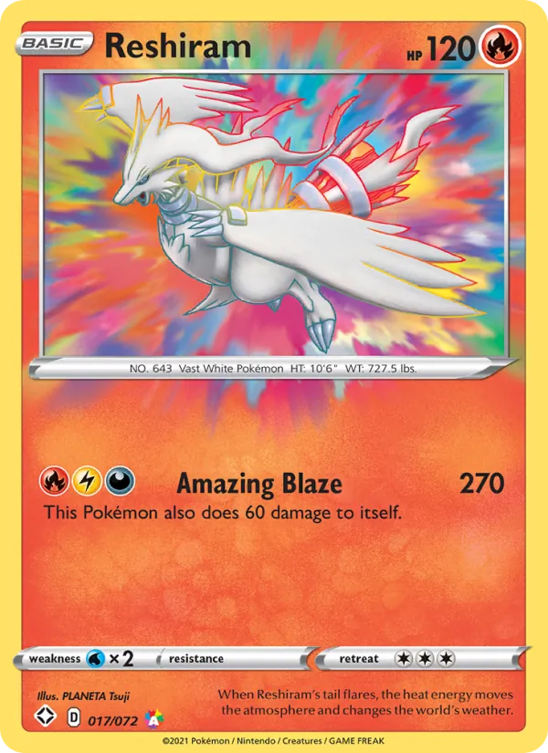 Reshiram, Shining Fates 017/072