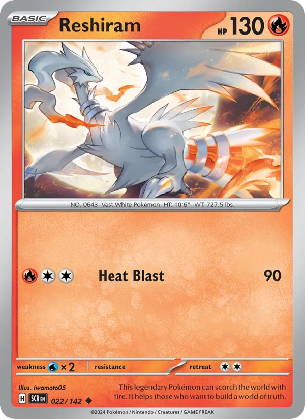 Reshiram, Stellar Crown 022/142