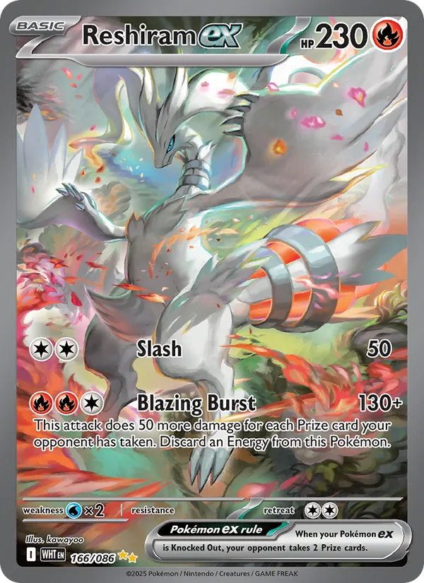 Reshiram EX, White Flare 166/086