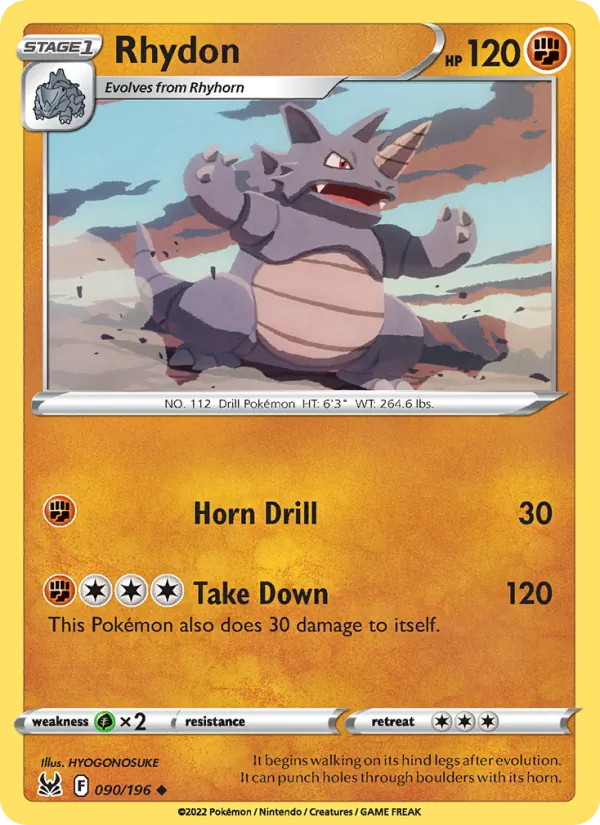Rhydon, Lost Origin 090/196