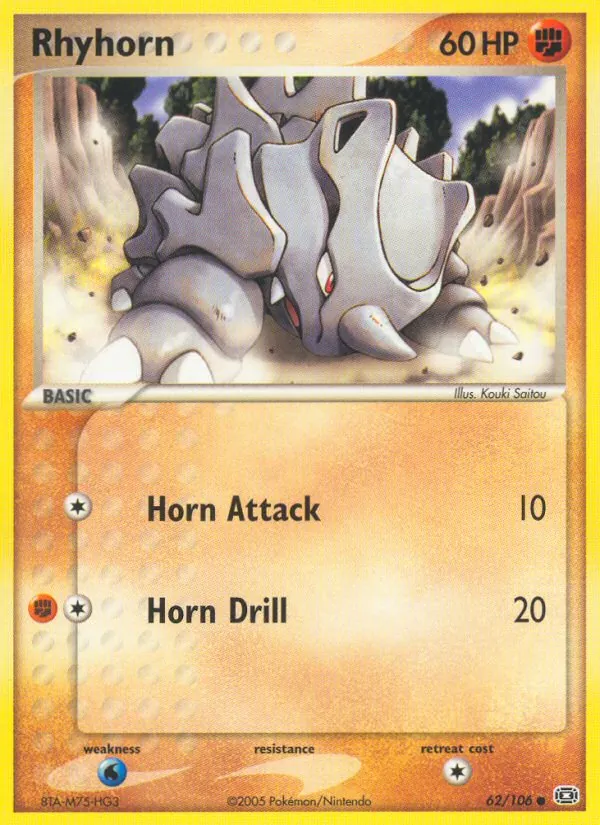 Rhyhorn, Emerald 062/106