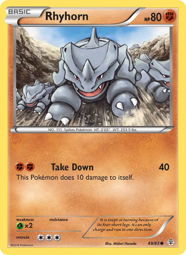 Rhyhorn, Generations 049/083
