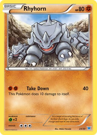 Rhyhorn, XY trainer Kit (Latios) 023/030
