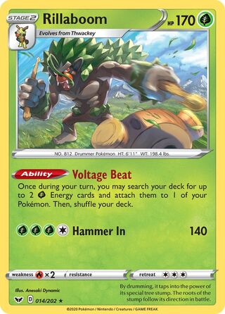 Rillaboom, Play! Pokémon Prize Pack Series One 014/202
