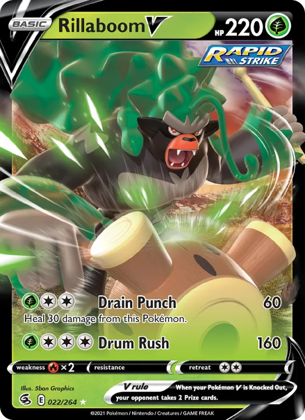 Rillaboom V, Fusion Strike 022/264