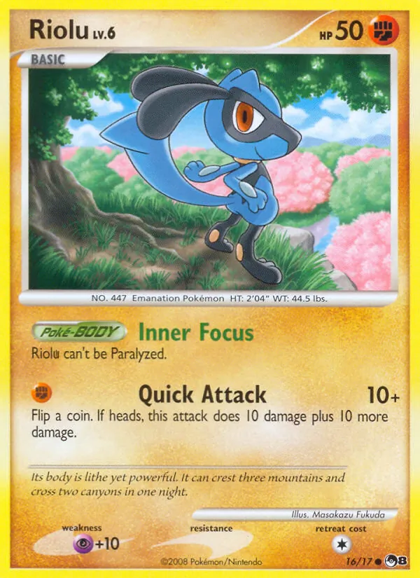 Riolu, POP Series 8 016/017