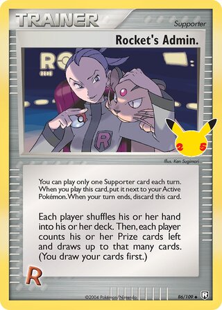 Rocket's Admin., Celebrations 086/109