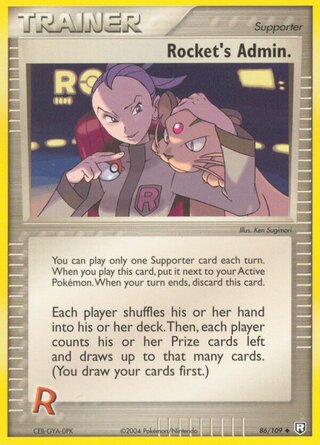 Rocket's Admin., WC Deck 2006 (Eeveelutions) 086/109