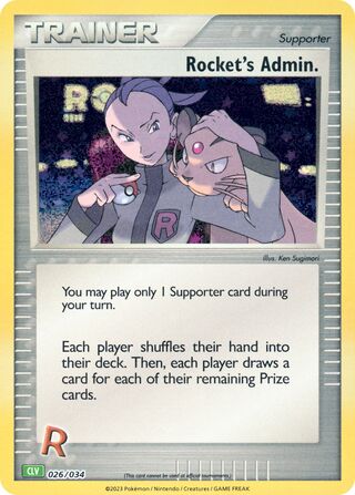 Rocket's Admin., Pokémon TCG Classic (Venusaur) 026/034