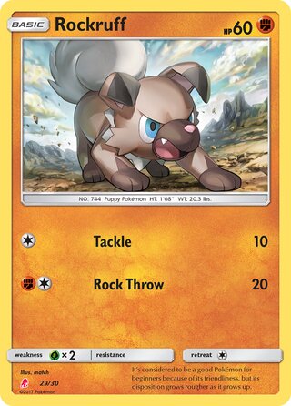 Rockruff, SM trainer Kit (Lycanroc) 029/030