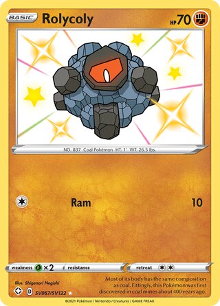 Rolycoly, Shining Fates SV067/SV122