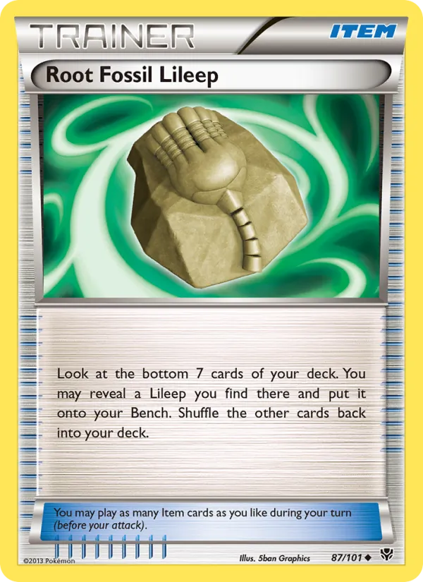Root Fossil Lileep, Plasma Blast 087/101