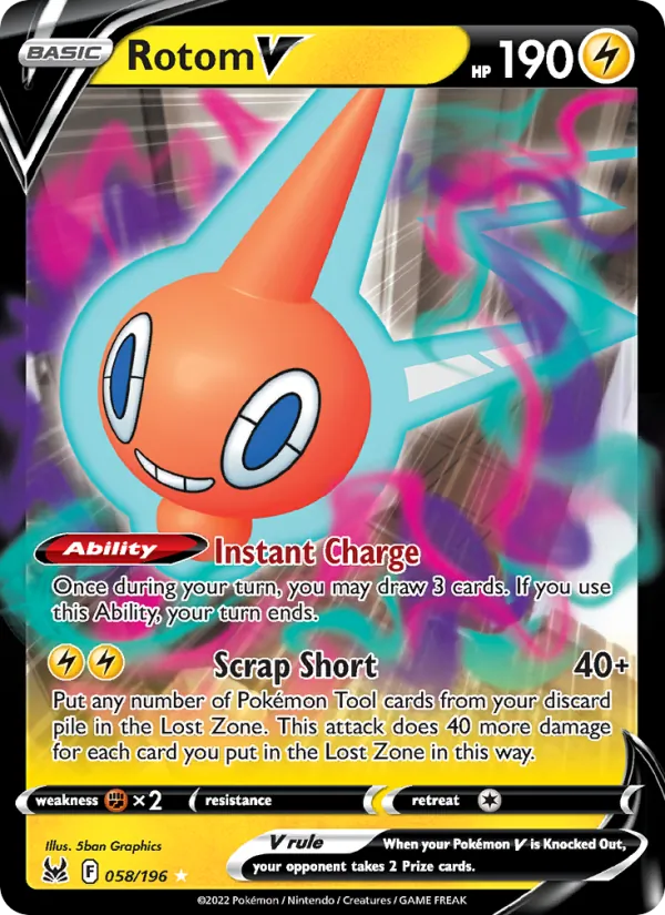 Rotom V, Lost Origin 058/196