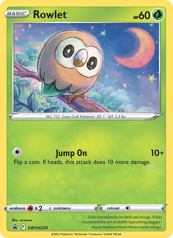 Rowlet, SWSH Black Star Promos SWSH220/307