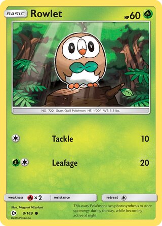 Rowlet, WC Deck 2017 (Samurai Sniper) 009/149