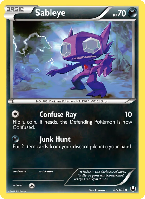 Sableye, Dark Explorers 062/108